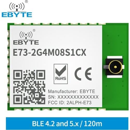 2.4GHz nRF52840 Bluetooth Module BLE 4.2/5.0 RF Transceiver SoC EBYTE E73-2G4M08S1CX 8dbm IPEX Antenna Transmitter Receiver