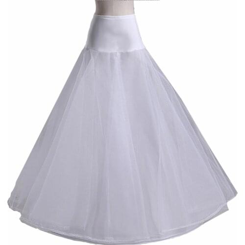Hot Sale Cheap Price No Hoop Elastic Waist Bridal Gown Drawstring Dress Petticoat Underskirt Crinoline Wedding Dress