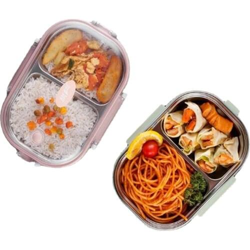 Portable Thermos Lunch Box for Kids 304 Stainless Steel Bento Box Leakproof Japanese Style Food Container Thermal Lunchbox