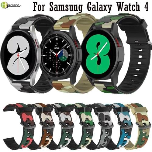 Watchstrap Band For Samsung Galaxy watch 4 Classic 42mm 46mm Galaxy4 40mm 44mm Smart Wristband 20MM Bracelet Silicone Watchband