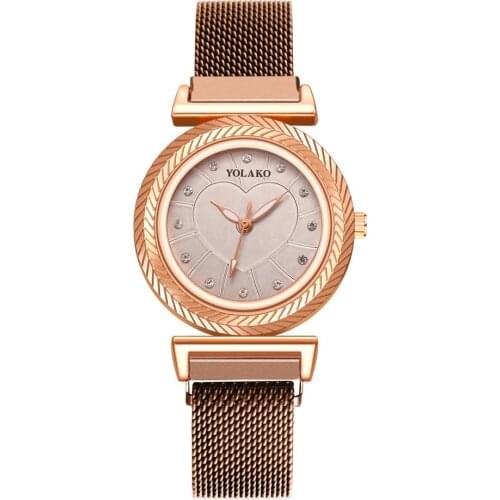 Luxury Diamond Watch for Women Creativity Fashion Magnet Buckle Mesh Strap Female Quartz Clock Elegant Ladies Wristwatches Gifts