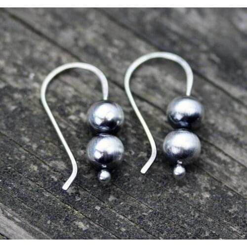 2021 wholesale Cross-border Hot Sale Beaded Earrings European and American Retro Simple Beaded Ear Hook Earrings