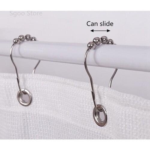 Sun Shading Net Fixing Bracket Sunshade Hook Metal Shower Curtain Hook Ball Rolling Hook Household Items