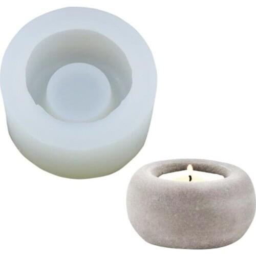 Silicone Cake Mold Crafts Succulent Plants Planter Vase Silicone Mold Home Decoration Pot Round Cement Flower Silicone Mold