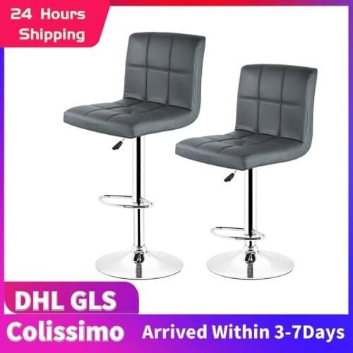 2PCS/Set Bar Chair Modern Fashion Leisure Adjustable Kitchen Chairs With Footrest High Quality Kitchen Bar Stools Funiture HWC