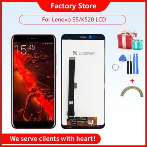 AAA Quality LCD With Frame For Lenovo S5 LCD Display Screen For lenovo k520 LCD With Frame Screen Display 10-Touch