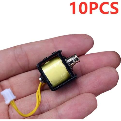 10PCS/LOT Through Push-pull Electromagnet DC12V-24V Frame type solenoid Stroke 3.5 MM