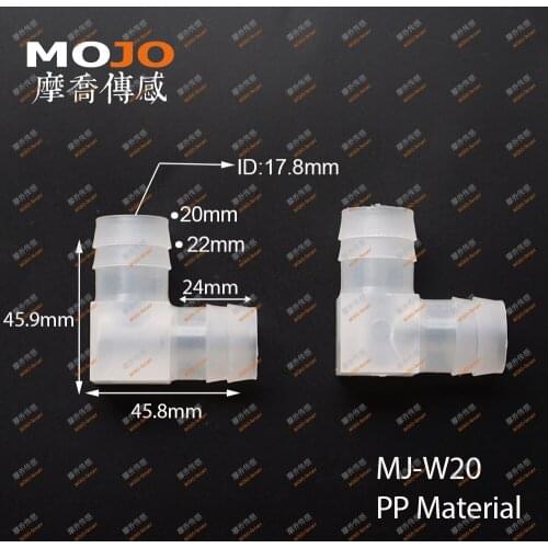 2020 Free shipping!!MJ-W20 Elbow brabed type 20mm min out diameter pipe connector (100pcs/lots)