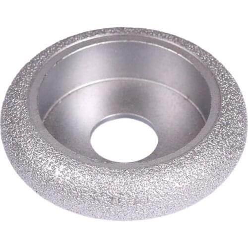 46grit Diamond Grinding Wheel for Stone Edging Trimming Column Semi-Circular Concave Grooved Angle Roman Grinding Wheel Head