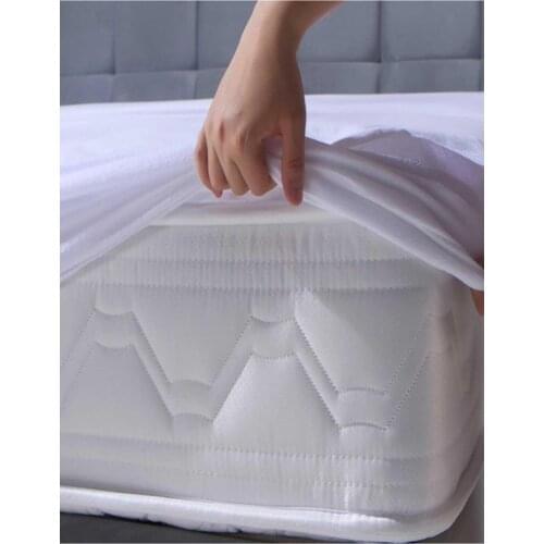 Antiallergic Waterproof Double Fitted Mattress Pad Luxury Bedding Set Quilt Pouch Cover High Quality