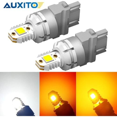 AUXITO 2x White P27W P27/7W Led Canbus T25 3157 3156 Led Bulb For DRL Car Reverse Brake Lamp For 2011 and up Jeep Grand Cherokee