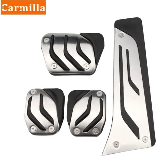 Carmilla Car Pedal Pads Pedals Cover MT AT For BMW X1 X3 X4 X5 X6 1/2/3/5/6/7 Series E87 F20 E90 E92 E93 F30F35F34F31 3GT 5GT