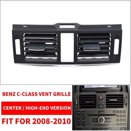 AC Centre Middle Central High-end Front Air Conditioner Vent Grille W204 Panel Cover For Benz C-Class C180 C200 C220 C230 C260