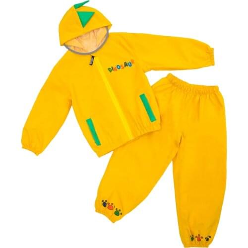 95-140CM Waterproof Raincoat For Children Rain Coat Poncho Jacket Boys Girls Primary School Students Split Rainwear Pant