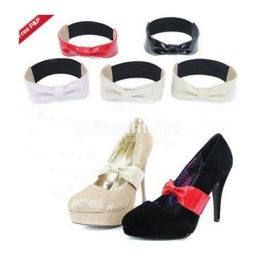 Bow Shoe Strap Elastic Band For Holding Loose High Heeled Shoe Women Shoe Decorv