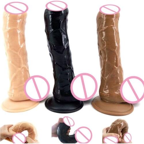 Dildo Realistic Glass Dildo Erotic Dildo Anal Butt Plug Realistic Penis Strong Toy for Adult G-spot Orgasm Sex Toys for Woman