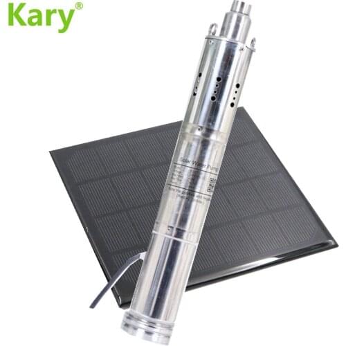Kary 24V dc max head 40m solar powered submersible water pump with 1.28inch outlet 2000L/H for deep well