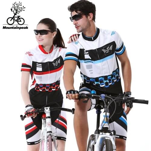 Mountainpeak Dedicated Cycling Jerseys Short Sleeve Suit Men and Women Bicycle Clothing Cycling Shorts In Summer