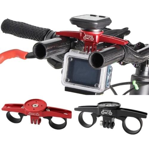 Muq-zi Bicycle TT Bar Support Sport Camera Bracket Triathlon Handlebar Computer Mount Holder for Wa-hoo Gar-min Bry-ton