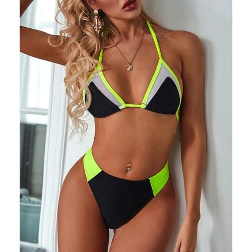 Patchwork Brazilian Bikini 2021 Swimsuit Sexy Push Up Swimming Bathing Suit Beachwear Underwire Bikinis Set Swimwear Women #G3