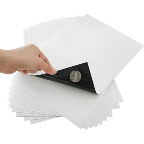 New A4 Magnet Sheets Black Magnetic Mats for Refrigerator Photo and Picture Cutting Die Craft Magnets Magnetic on One Side 0.5mm