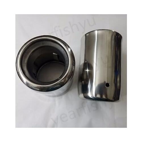 New 1pair Chrome Exhaust Muffler Tip Pipes For 2015 2016 2017 Mazda 6 M6 ATENZA