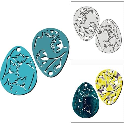 New 2021 Lily Floral Eggs Metal Cutting Dies for DIY Scrapbooking and Album Card Making Decorative Embossing Craft No Stamps