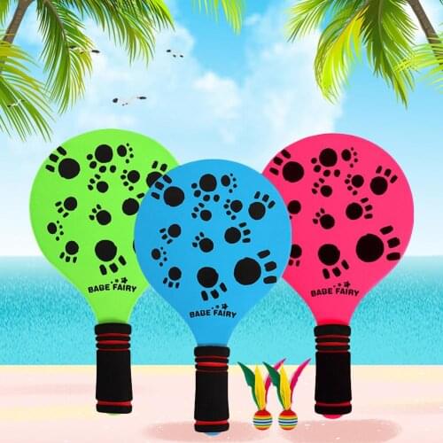 Portable Racket High Quality Wooden Beach Badminton Racket for Children Low-intensity Exercise Equipment