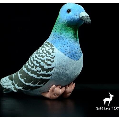 Real Life Plush Dove Doll Toys Soft Blue Bird of peace Toy Children Girls Holiday Present