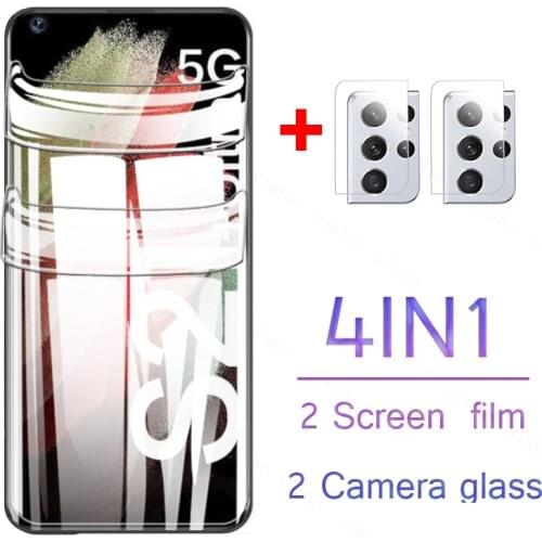 S21-ultra hydrogel film for samsung s21 ultra camera lens protective glass s21ultras plus screen protector s 21 plus safety film