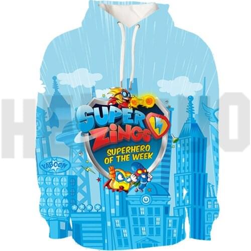 3D Print Super Zings Serie 4 Boys Hoodies Kids Unisex Superzings Sweatshirt Men Casual Anime Game Streetwear Girl Tops Teenagers