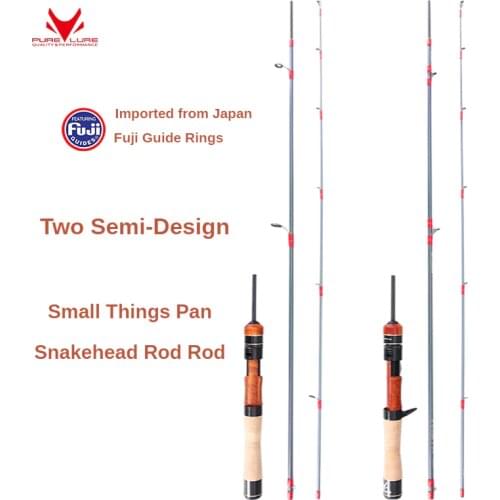 PURELURE Ultra light trout fishing rod spinning and casting lure rod for super light fishing experience