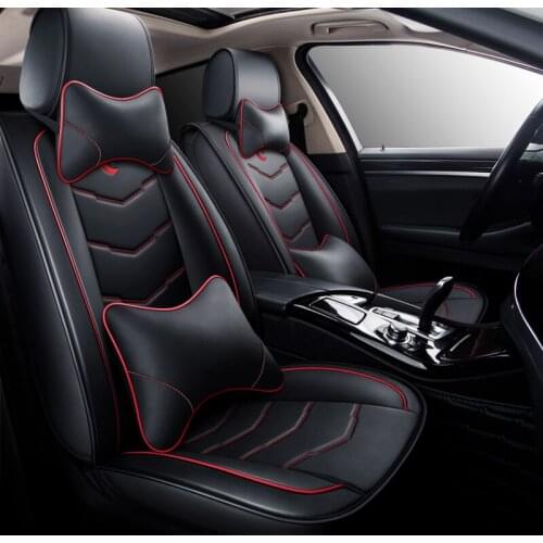 Kalaisike Leather plus Flax Universal Car Seat covers for Opel all models zafira a b Astra g h Antara Vectra b c auto accessorie