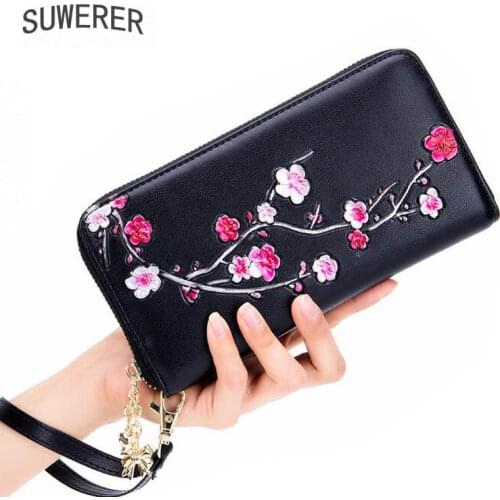 Wallet WomenGenuine Leather Bag 2020 new wallet Luxury Designer Handbag Clutch bag Fashion Female bag handbag zipper bag