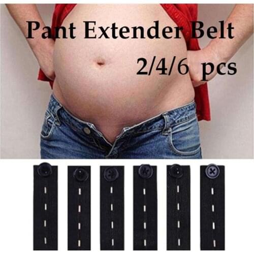 2/4/6PCS Jeans Trousers Maternity Garment Accessories Button Pant Extender Belt Waist Band Hooks
