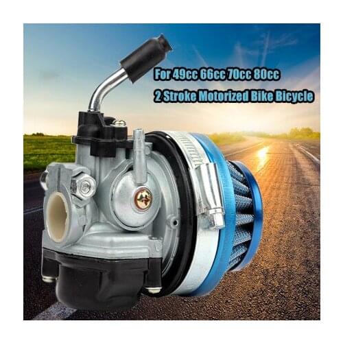 For 49cc 66cc 70cc 80cc 2 Stroke Carburetor Air Filter Carb fit Motorized Bike Bicycle mini bike atv