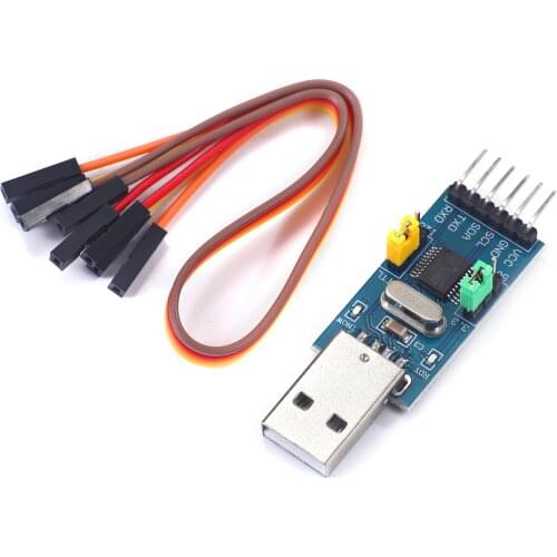 CH341T 2 in 1 module 3.3V 5V USB to I2C IIC UART USB to TTL single-chip serial port downloader