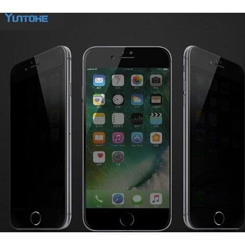 300pcs 0.33mm Anti Spy Privacy Tempered Glass For Apple iPhone 7/7 Plus Screen Protector Glass Film On the For iPhone 6 6S 5 5S