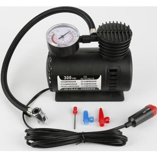 ABS Automotive Durable Vehicle Mini Air Compressor 300 PSI Tire Inflator Pump DC 12V Car Parts Car Accessories