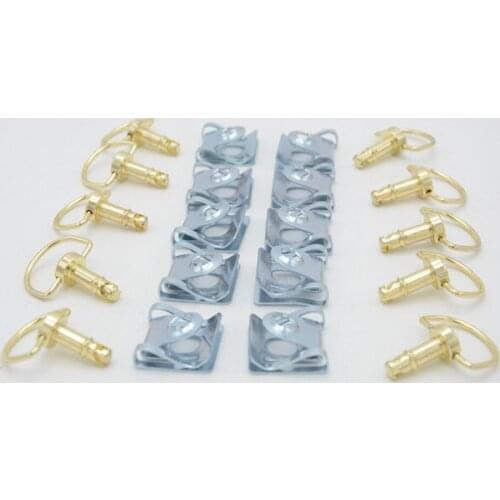 17mm Motorcycle Accessories Quick Release D-ring Turn Race Fairing Fastener Universal For Honda for Yamaha For Suzuki