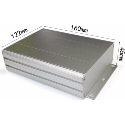 Aluminum enclosure project electric PCB box splitted case 122X45X160mm DIY NEW Electronics Enclosure wall mounting boxes
