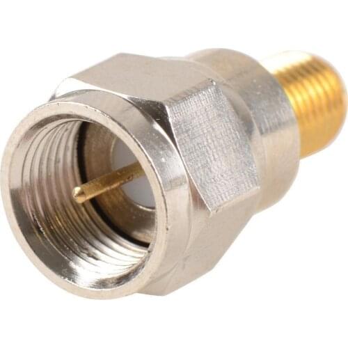 BMBY-RF coaxial coax adapter SMA female to F male,silver