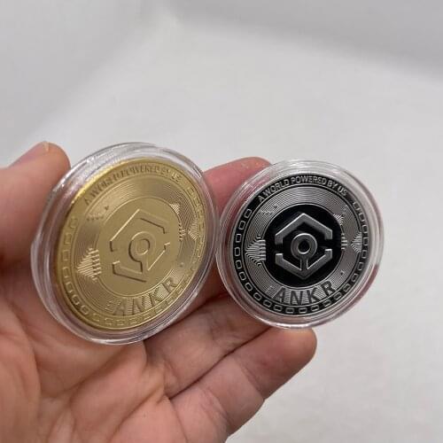 CO41 ANKR A WORLD POWERED BY US Digital Money Coin Gold Plated Crypto Coin Cryptocurrency Collectible Great Gift