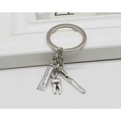 Glamour personality fashion dentist gift dentist key chain dental assistant dental hygienist gift friendship key chain