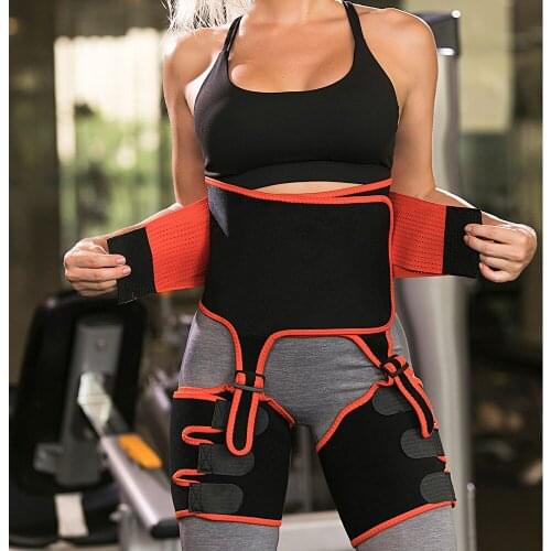 2-in-1 Shapewear Butt Lifter Neoprene Slim Thigh Trimmer Leg Shaper Slimming Belt Waist Trainer Shaper Waist and Thigh Trimmer