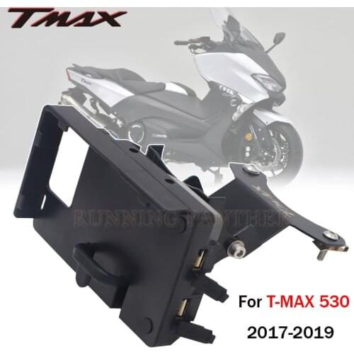 Motorcycle Navigation Bracket Mount Phone GPS Holder Wireless charging for YAMAHA TMAX 530 T-MAX 530 TMAX530 2017 2018 2019