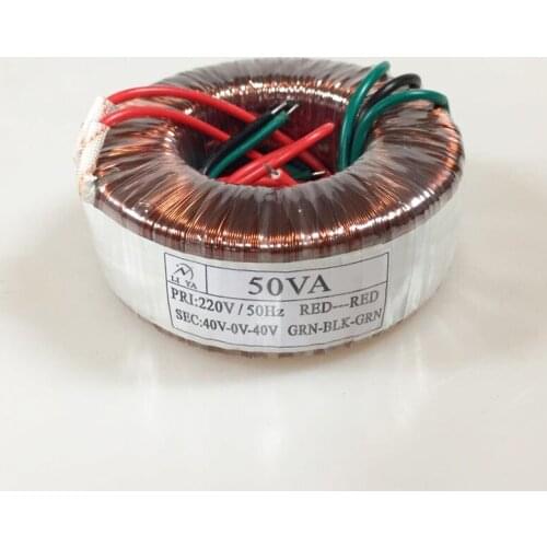 KYYSLB 50W Toroidal Transformer Low-power Power Supply Transformer 220V To Dual 40V Can Be Customized Transformer