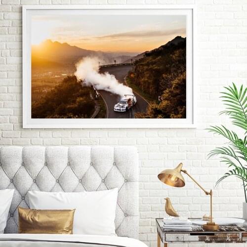 Wall Art Canvas Race Drifting Car Rally Sport Posters Prints Painting Oil Wall Pictures For Modern Living Room Home Decoration