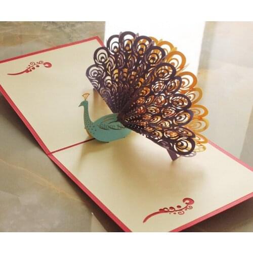 By dhl 100pcs Merry Christmas Tree Vintage 3D laser cut paper handmade custom greeting cards Christmas gifts souvenirs postcards