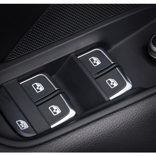 Fit for Audi Q5 / A6L / A3 / A4L / Q3 window lifting switch Sequin button decoration patch door interior modification